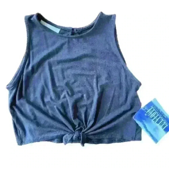 Lucy Love Kids "Backstage Tie Tee" Girl's Gray Top Size Large New With Tag! - Picture 3 of 6